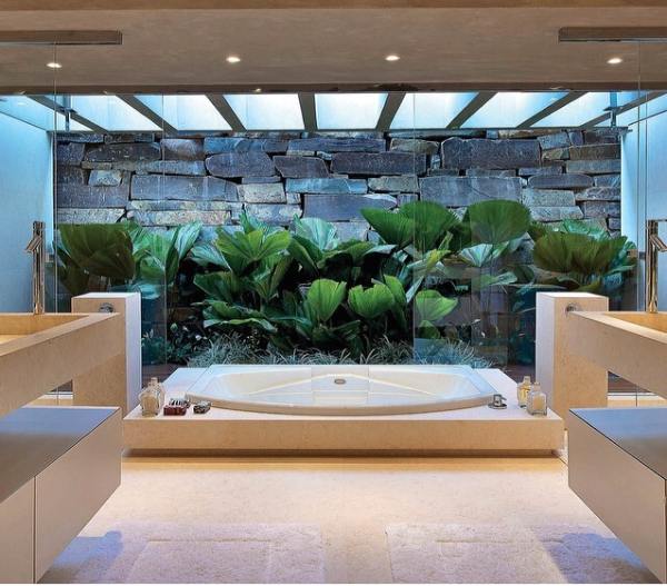 como fazer jardim de inverno em banheiro pequeno