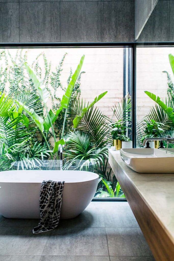 erros ao criar jardim de inverno no banheiro