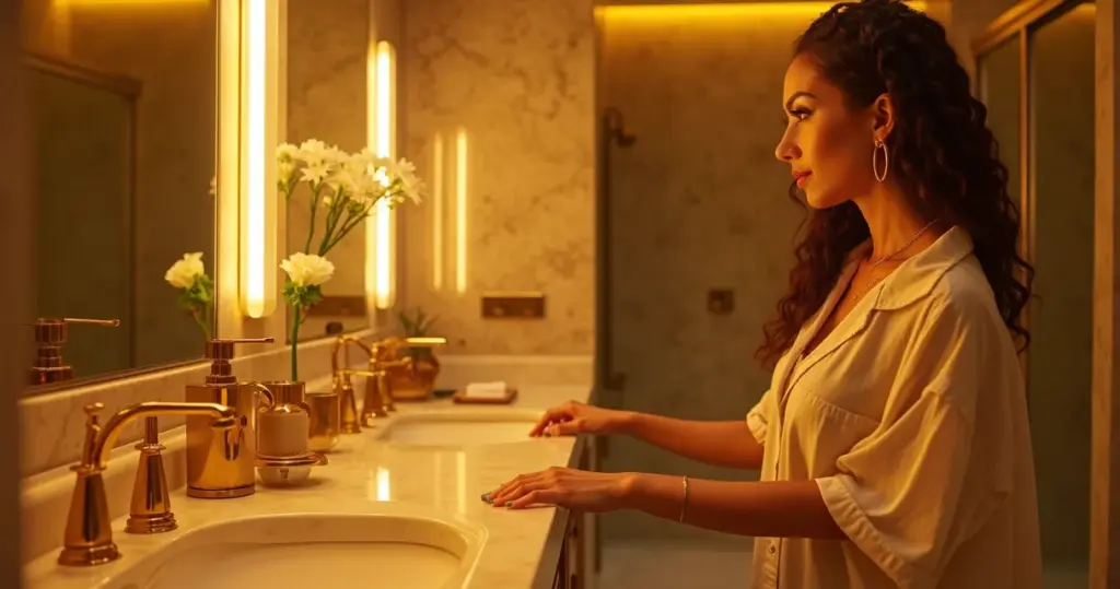 23 Ideias de Banheiro Dourado Que Transformam Qualquer Casa em Luxo 23 Ideias de Banheiro Dourado Que Transformam Qualquer Casa em Luxo
