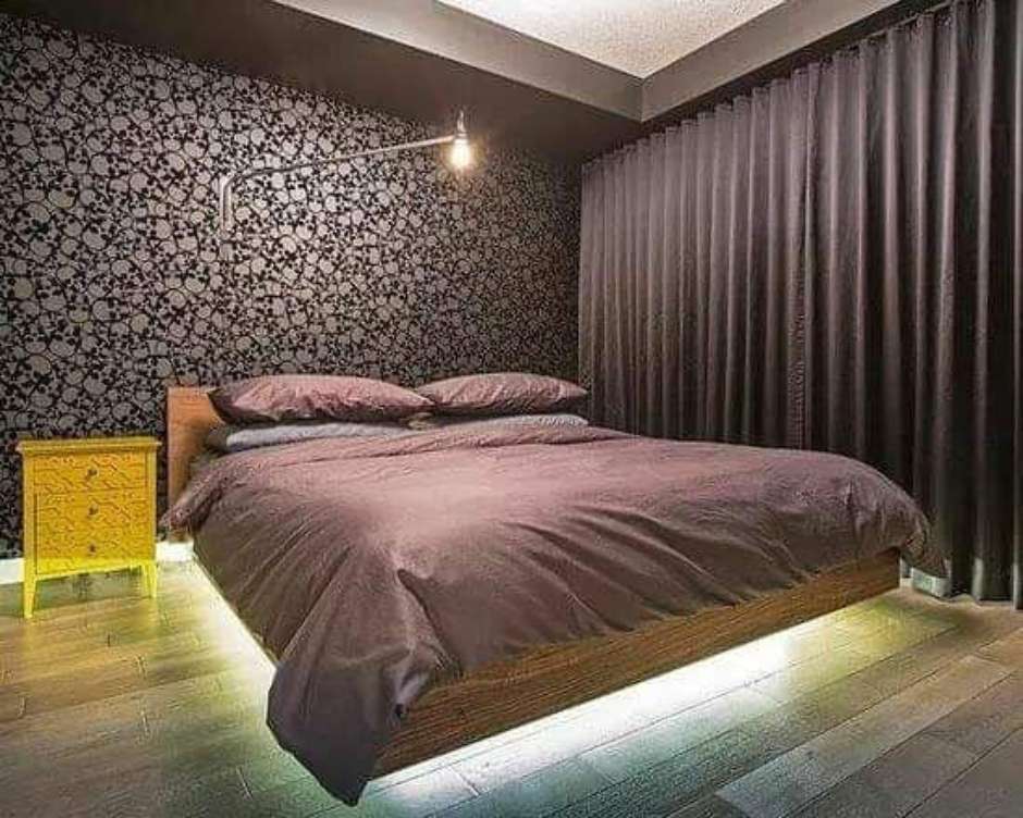 kit led para cama de pallet