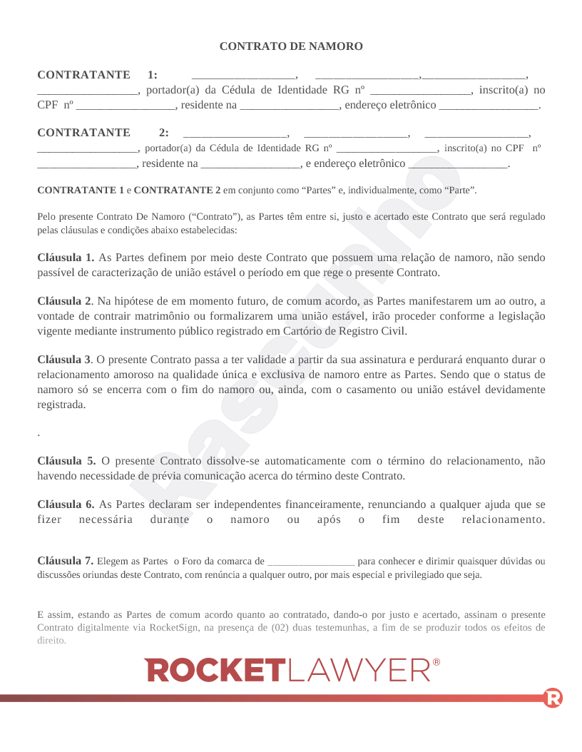 contrato de namoro vale a pena