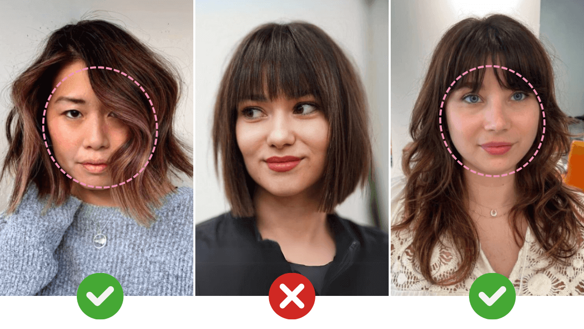 long bob vs wolf cut para rosto quadrado