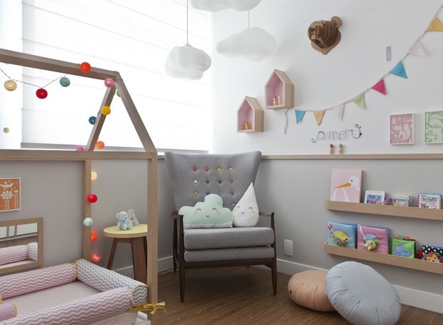 melhores luminárias de nuvem para quarto de bebê