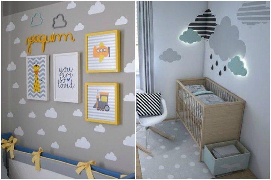 melhores luminárias de nuvem para quarto de bebê