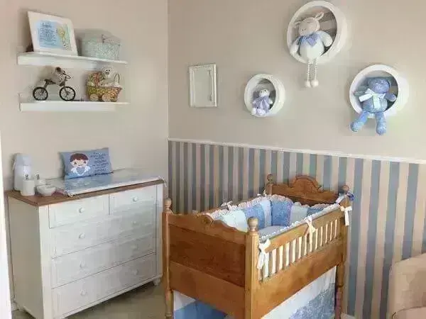 como fazer decoração quarto bebê simples com feltro