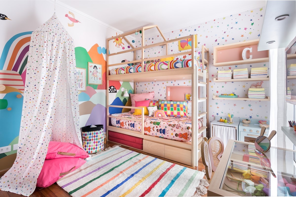papel de parede infantil para quarto de bebê