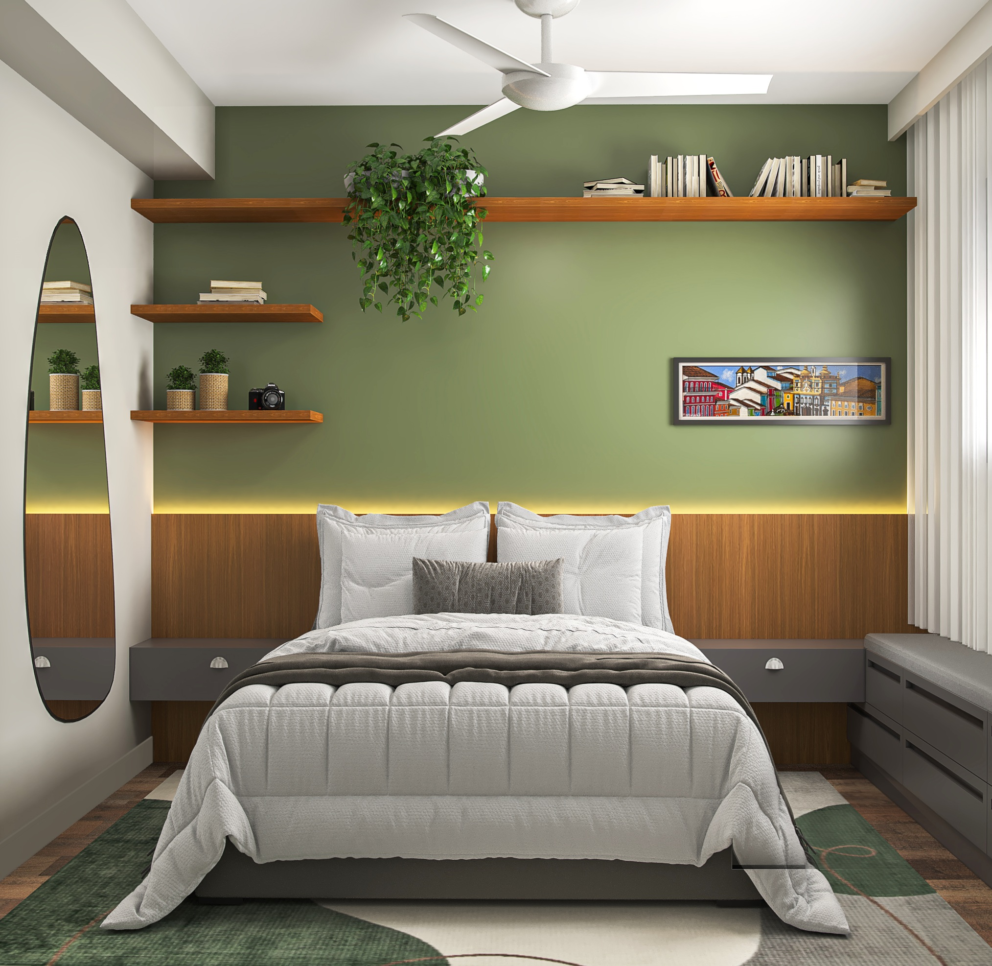 decoração de quarto sustentável vs decoração convencional