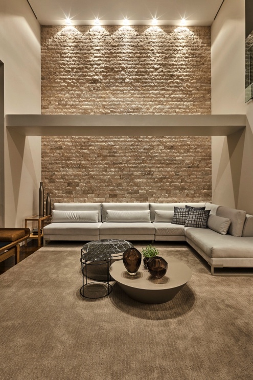 ideias de decoração sala pé direito duplo