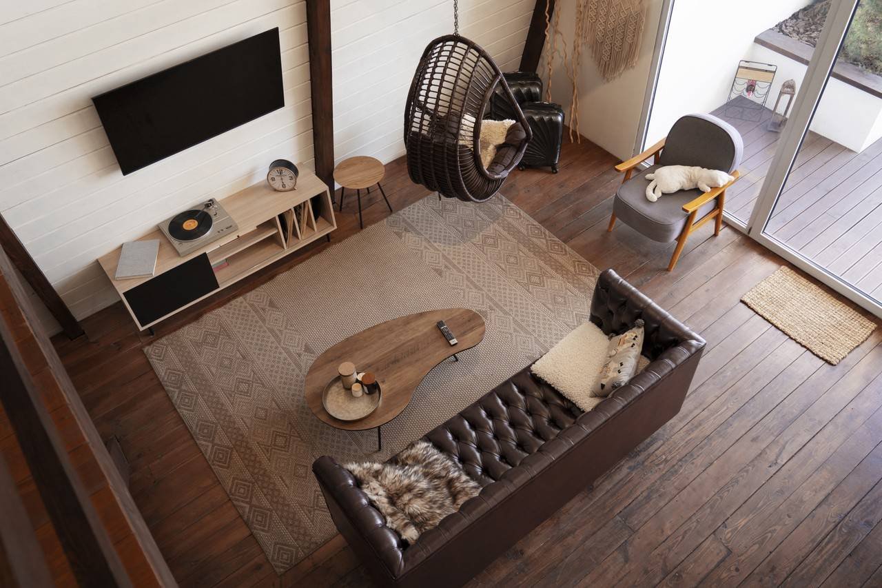 ideias de decoração sala pé direito duplo