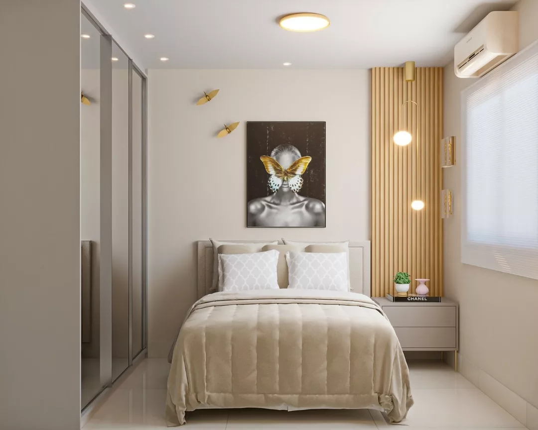 iluminação de quarto de casal vs quarto de solteiro