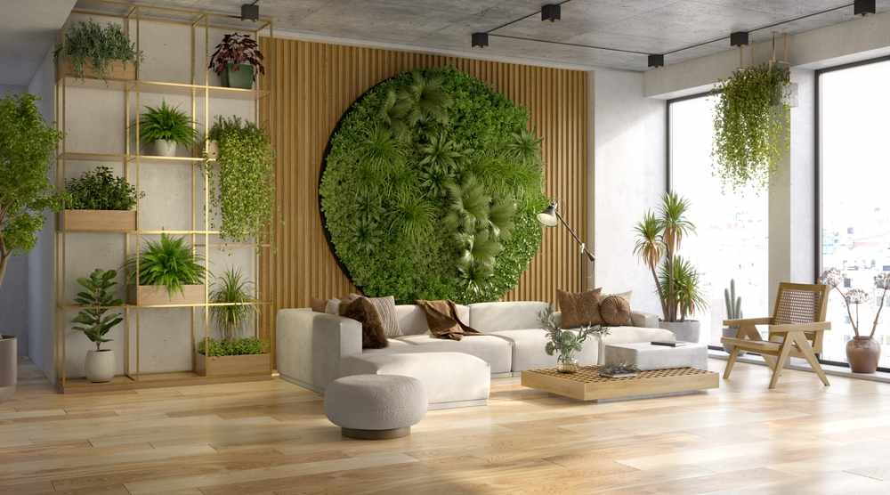 Jardim vertical quarto decoração