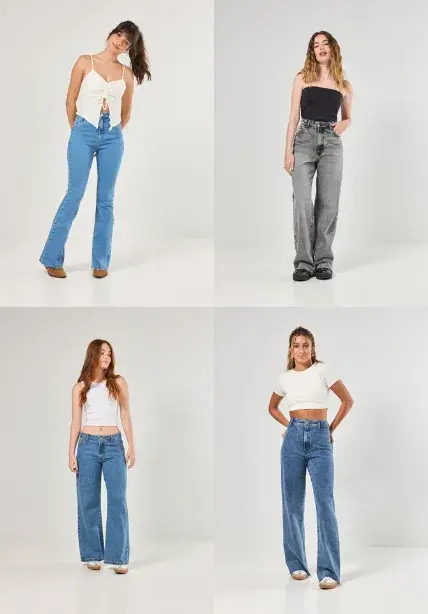 looks com calça pantalona jeans