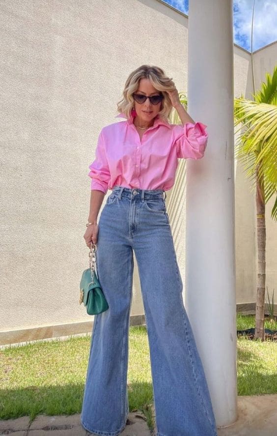 erros comuns ao usar calça pantalona jeans