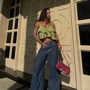 calça pantalona jeans vs calça wide leg jeans qual a melhor