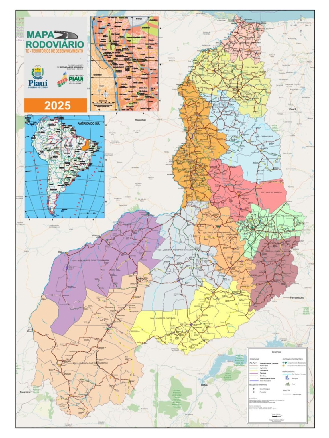mapa rodoviário federal vs estadual qual a diferença