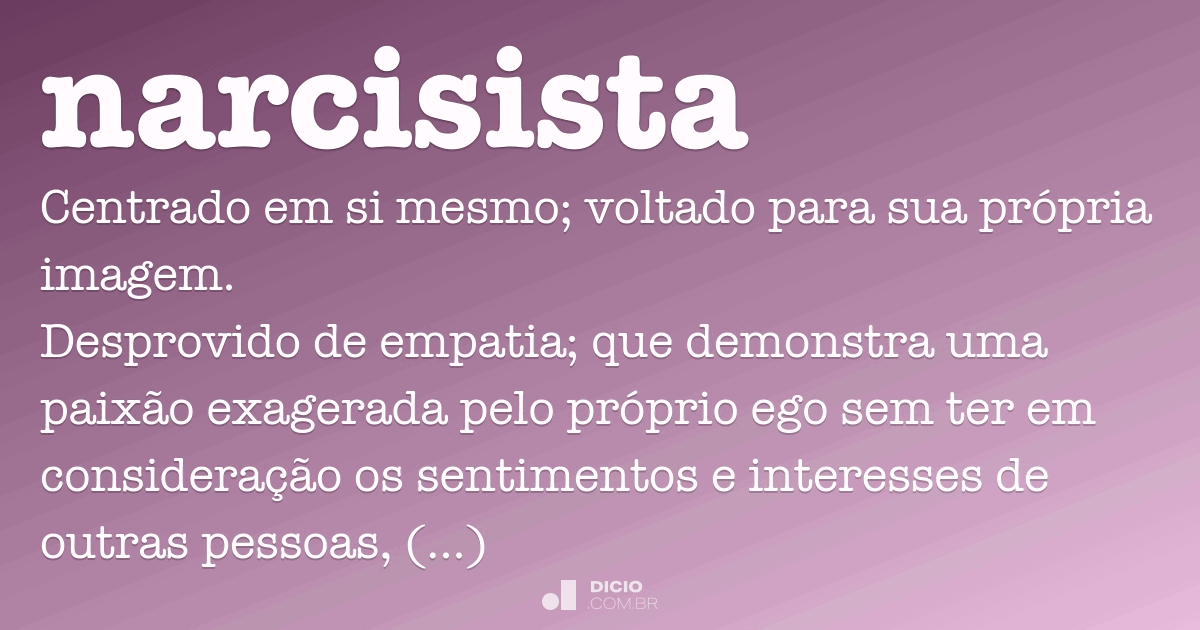 o que é narcisismo