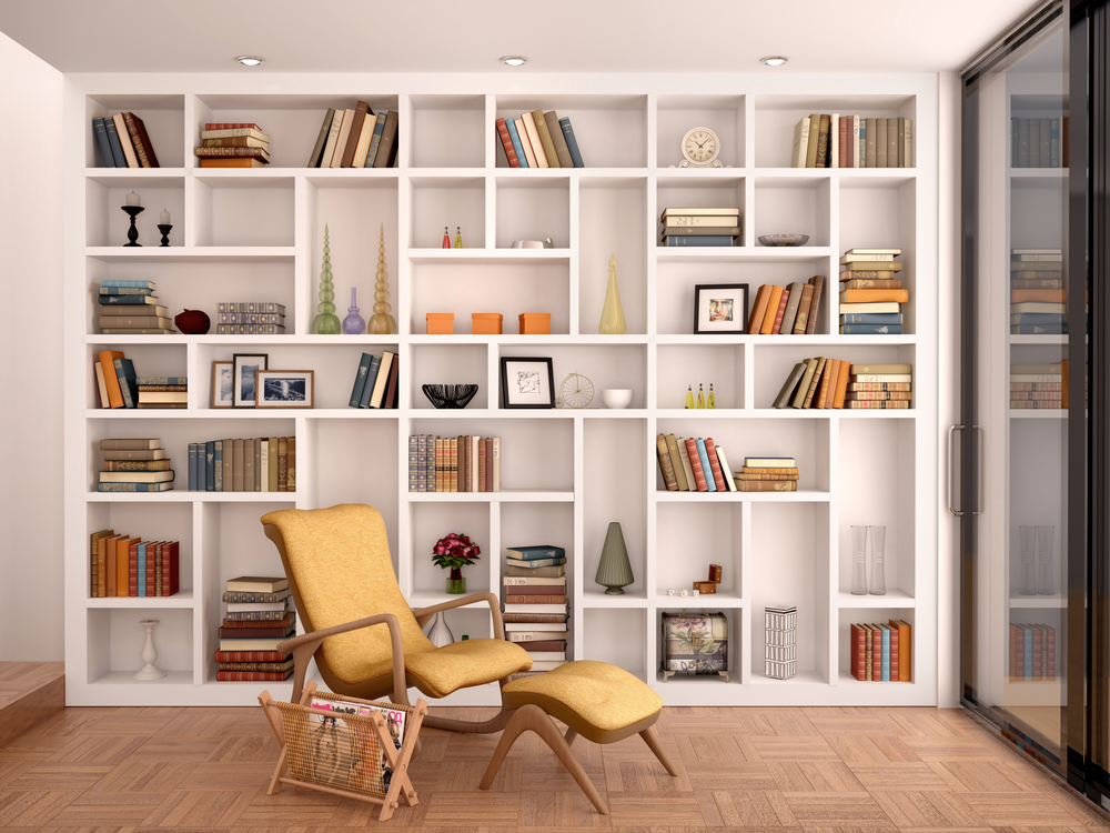 como escolher o tamanho ideal de nicho para livros no quarto