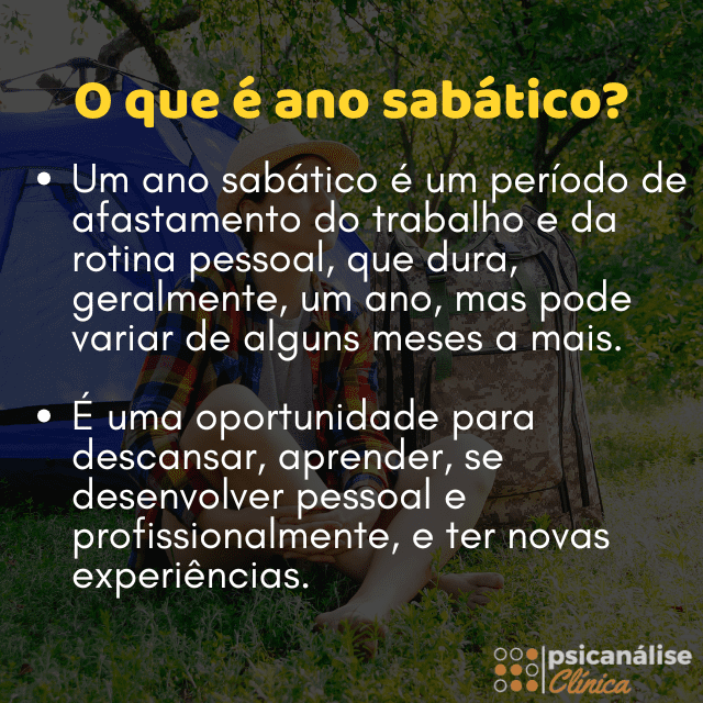o que é ano sabático