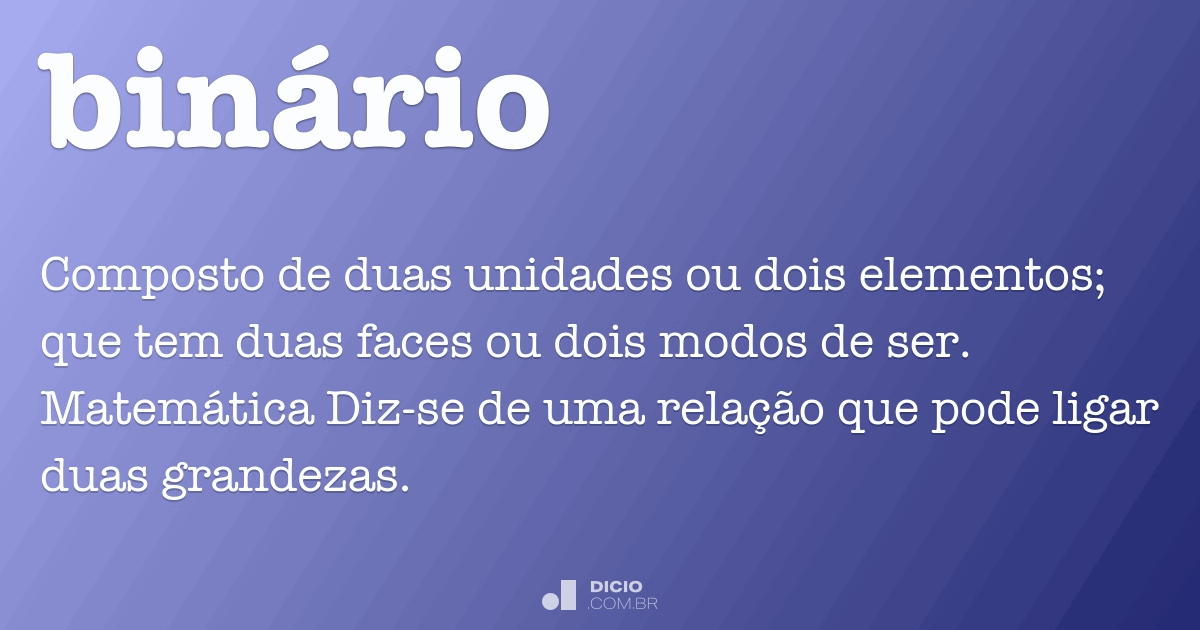 o que é um sistema binário