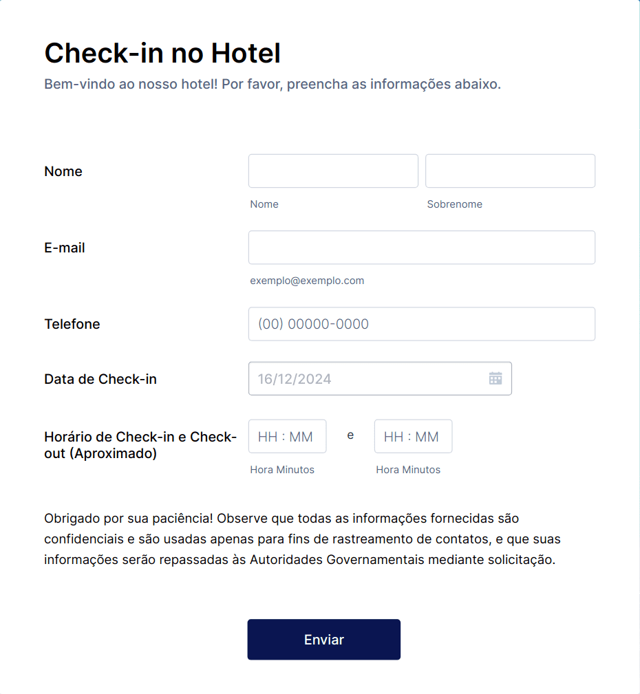 o que é check in