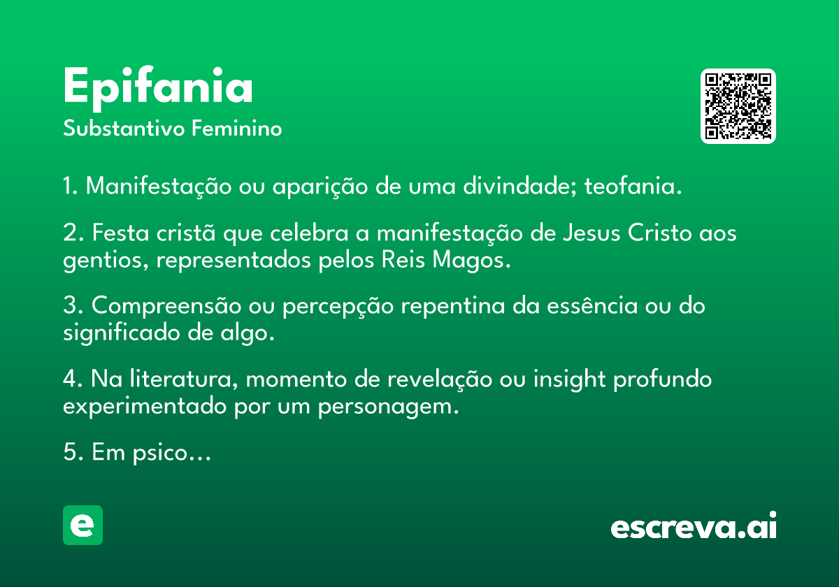 momento de epifania