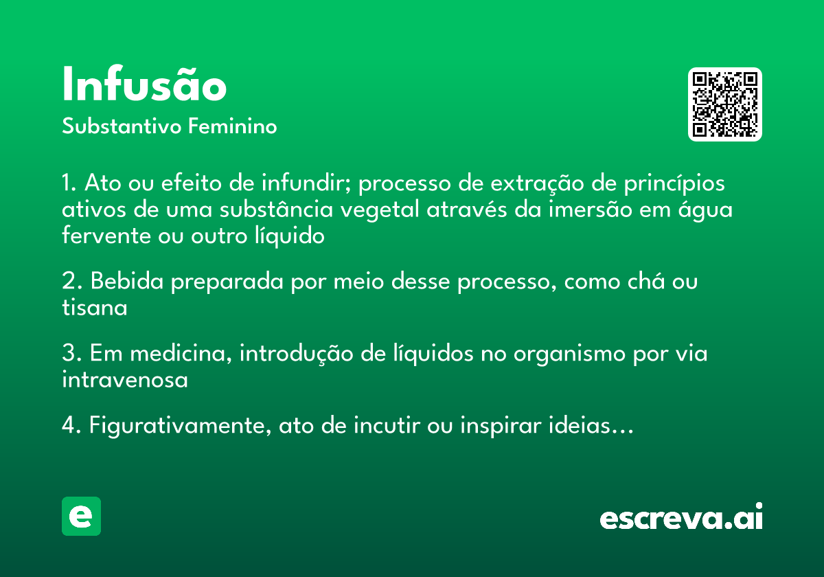 o que é infusão