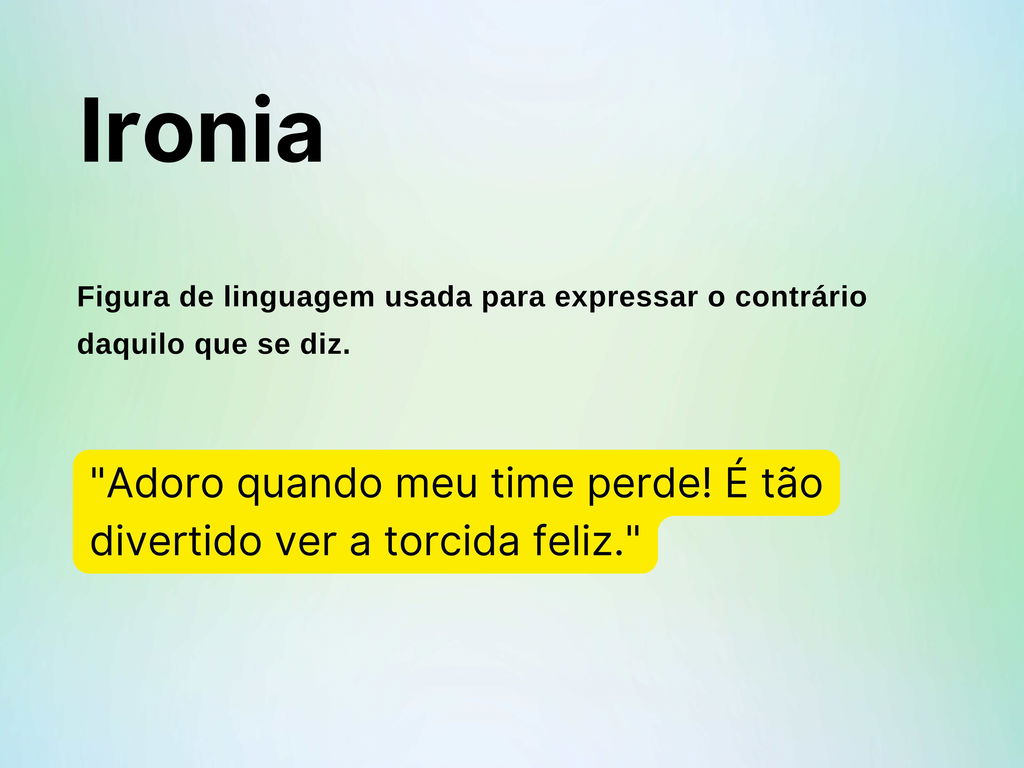 o que é ironia