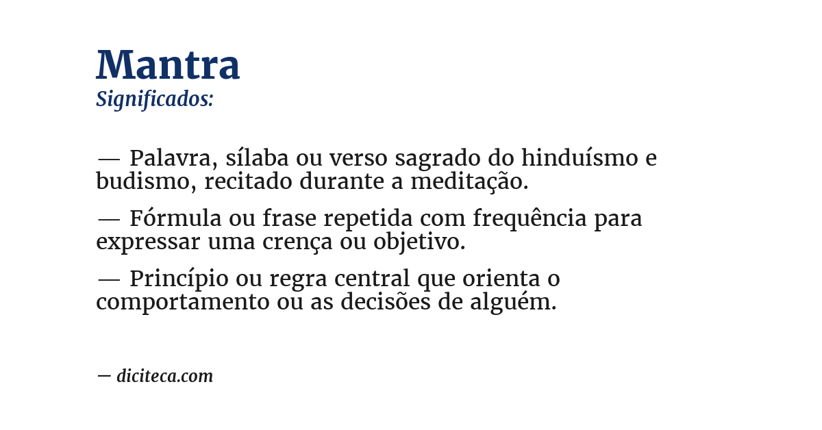 mantras inspiracionais para o dia a dia