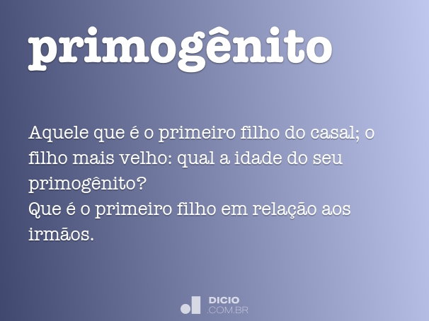 filho mais velho