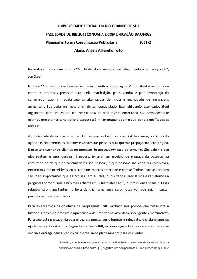 exemplos de resenha crítica inspiradora