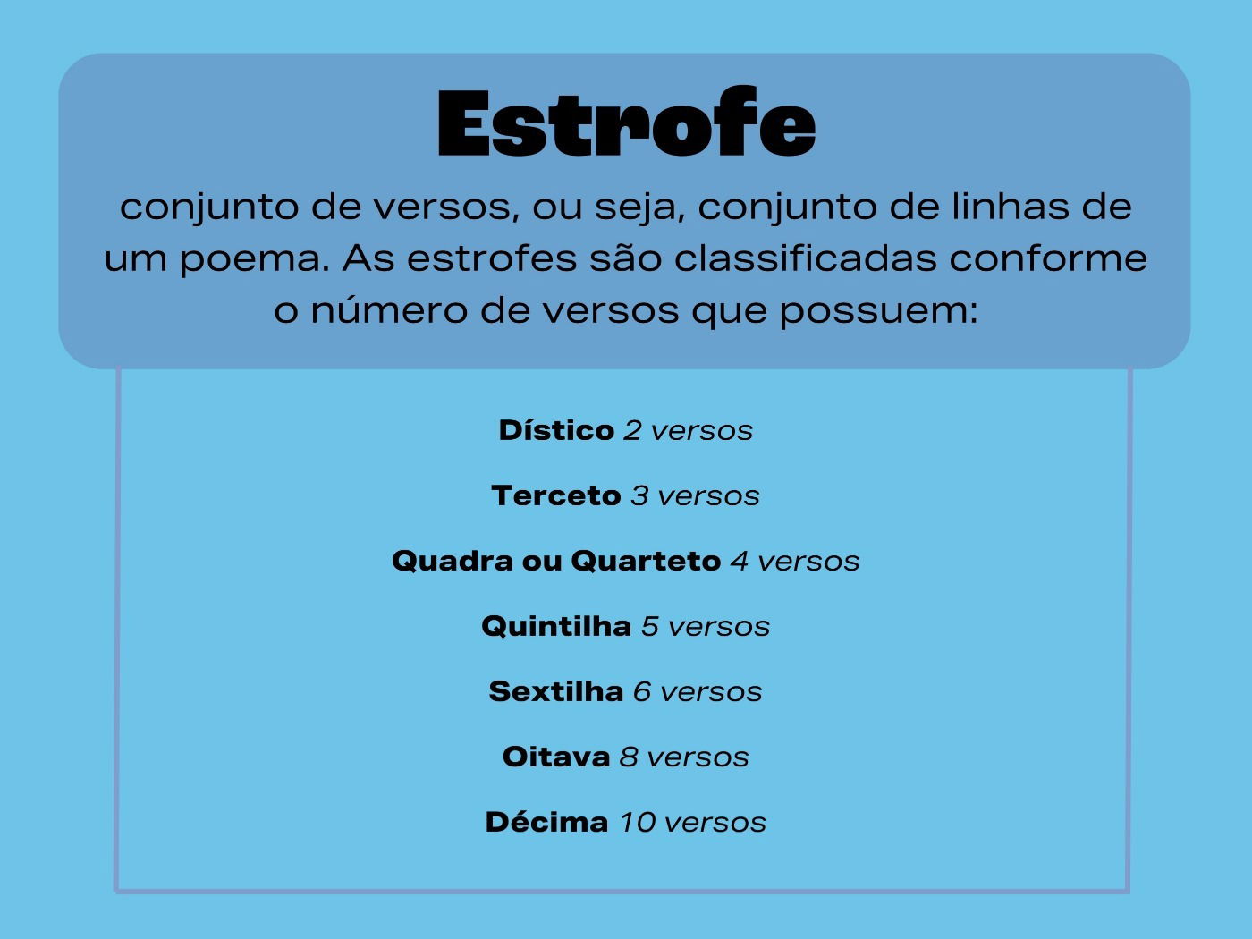 exemplos de estrofes famosas na literatura