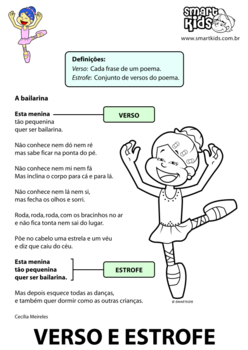 o que é verso e estrofe