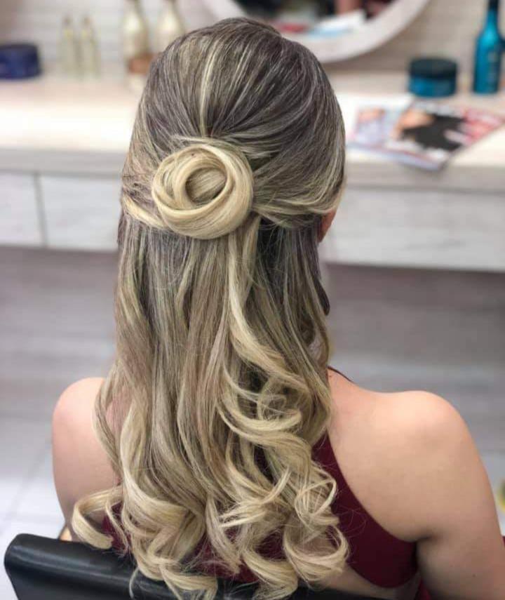 penteados soltos para cabelo curto