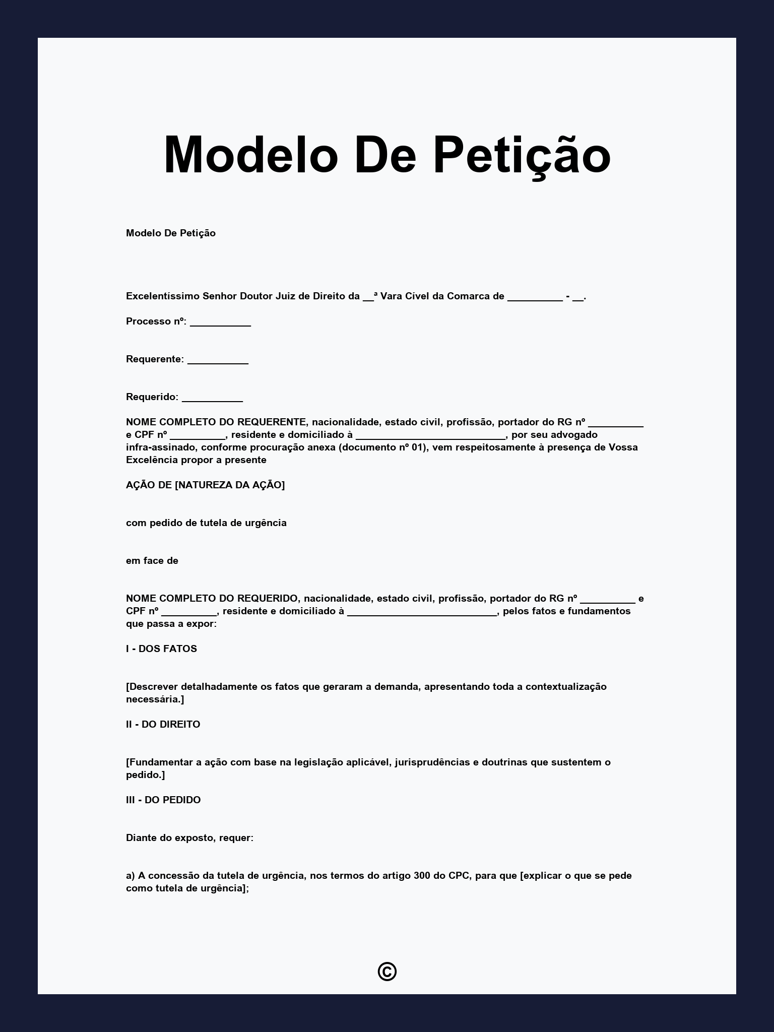 petição o que é