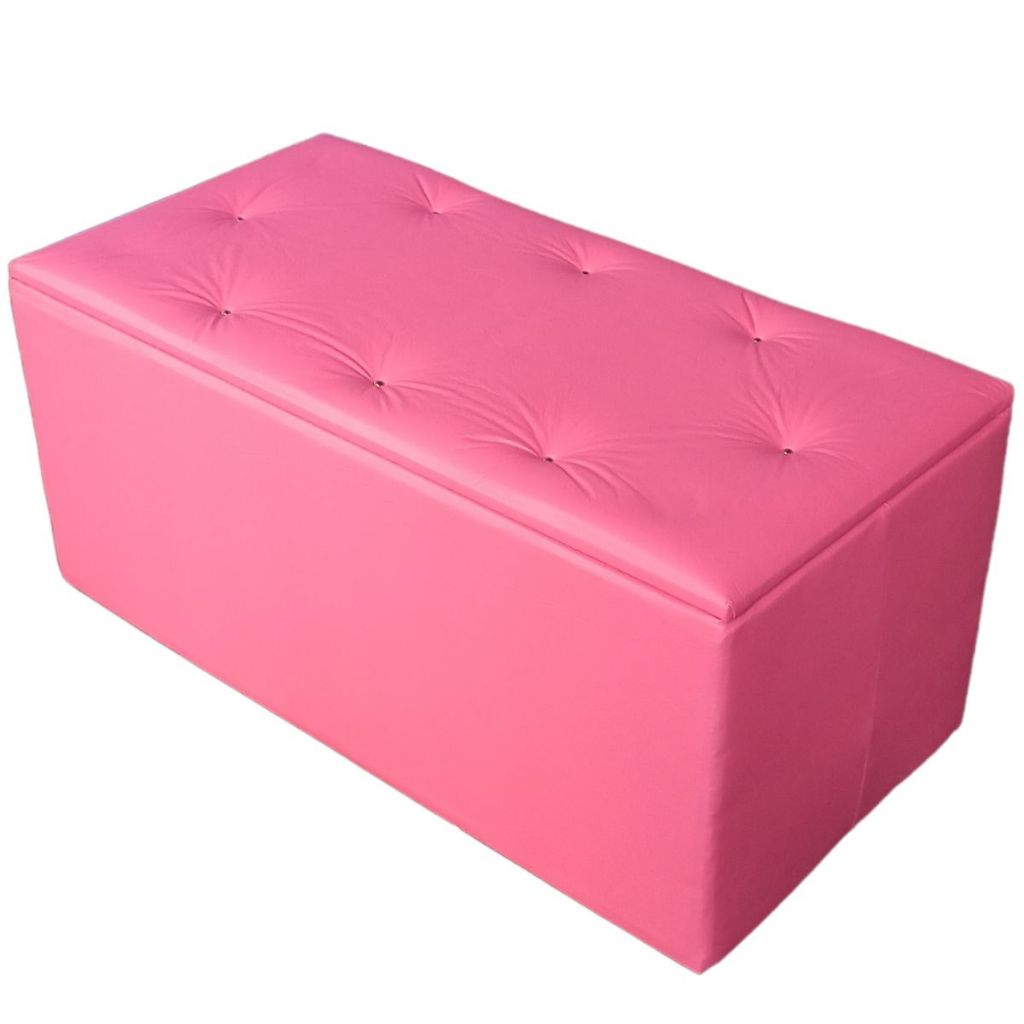 Puff baú de suede