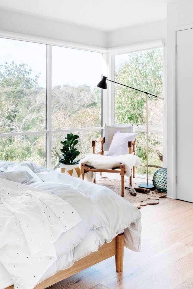 ideias de decoração quarto com luz solar direta