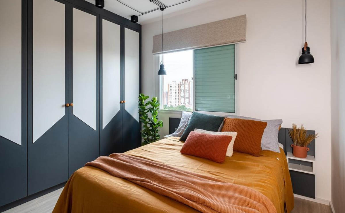 ideias quarto casal planejado pequeno
