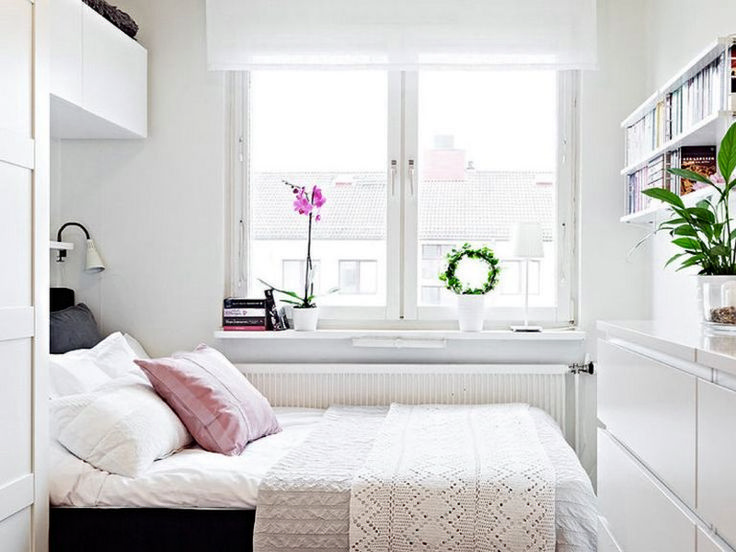 ideias de decoração quarto monocromático branco