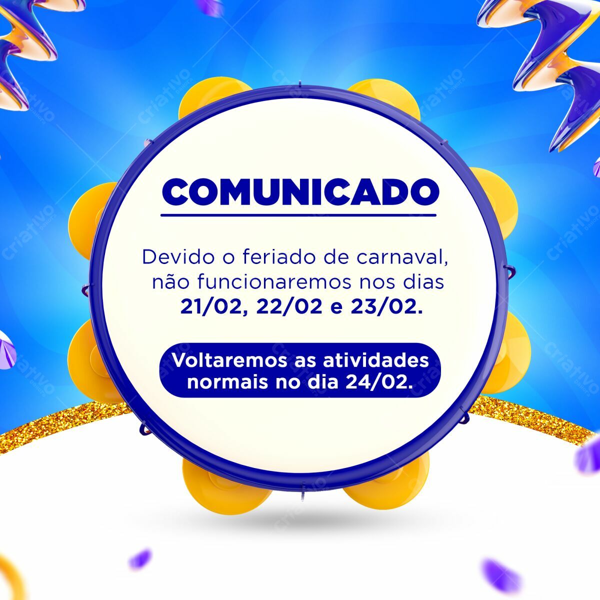 que dia é o feriado de carnaval