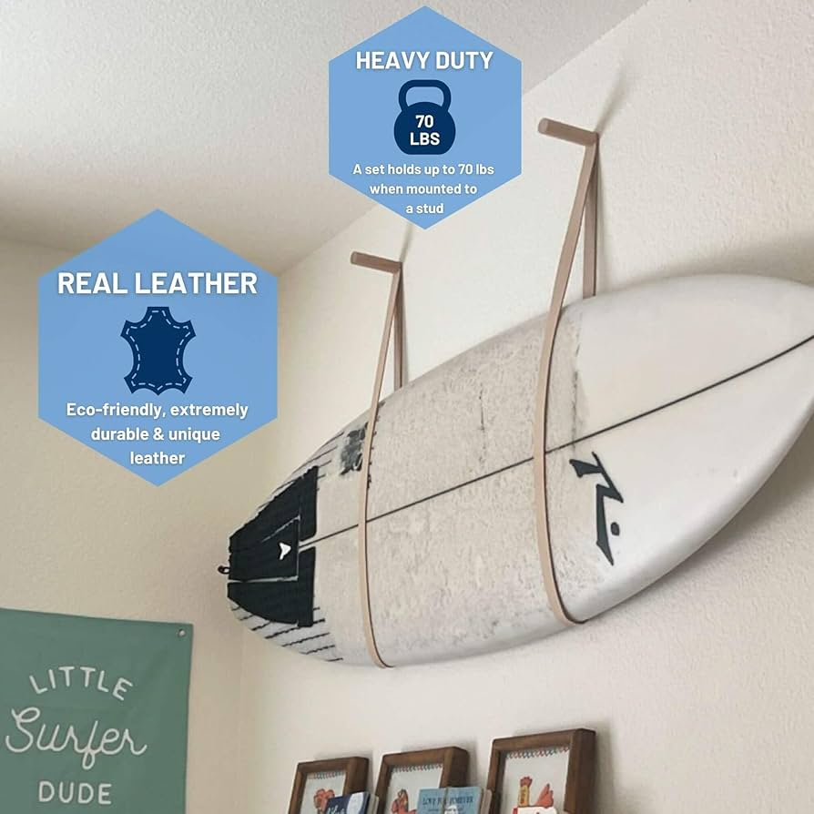 suporte de prancha de surf no quarto