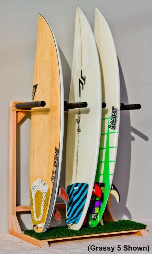 ideias de suporte de prancha de surf para quarto