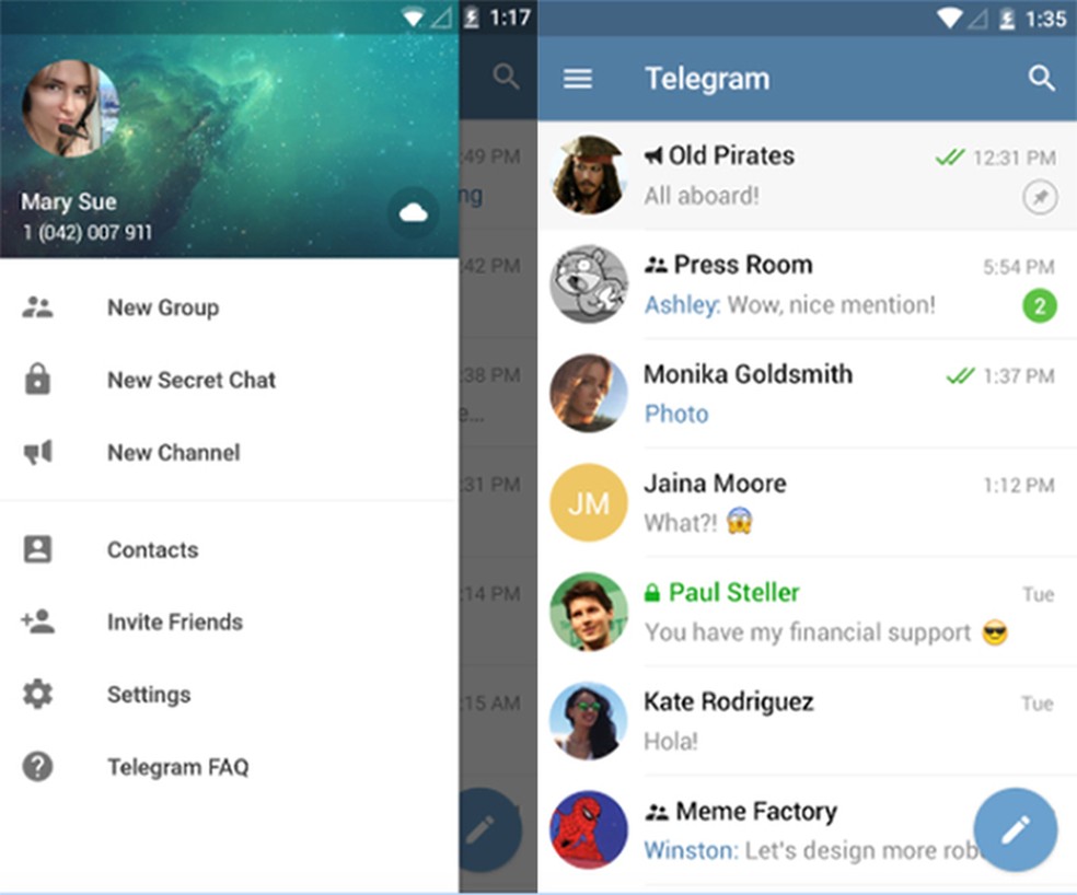 Telegram como funciona